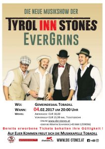 Tyrol Inn Stones - EverGrins @ Gemeindesaal Tobadill | Tobadill | Tirol | Österreich